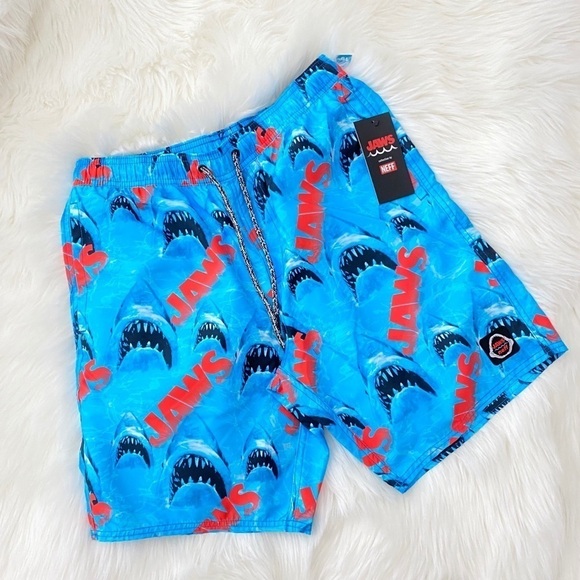NEFF JAWS HOT TUB SHORTS OCEAN SMALL - Picture 2 of 6